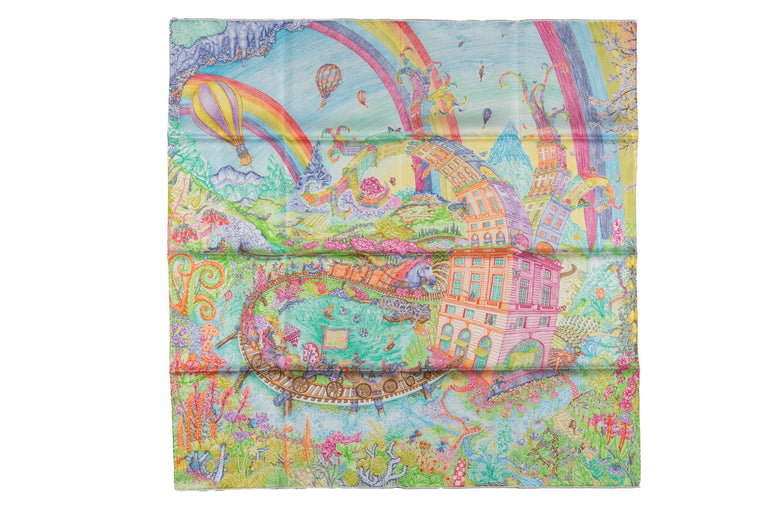 Hermès "Les Folies du Faubourg" Scarf NB