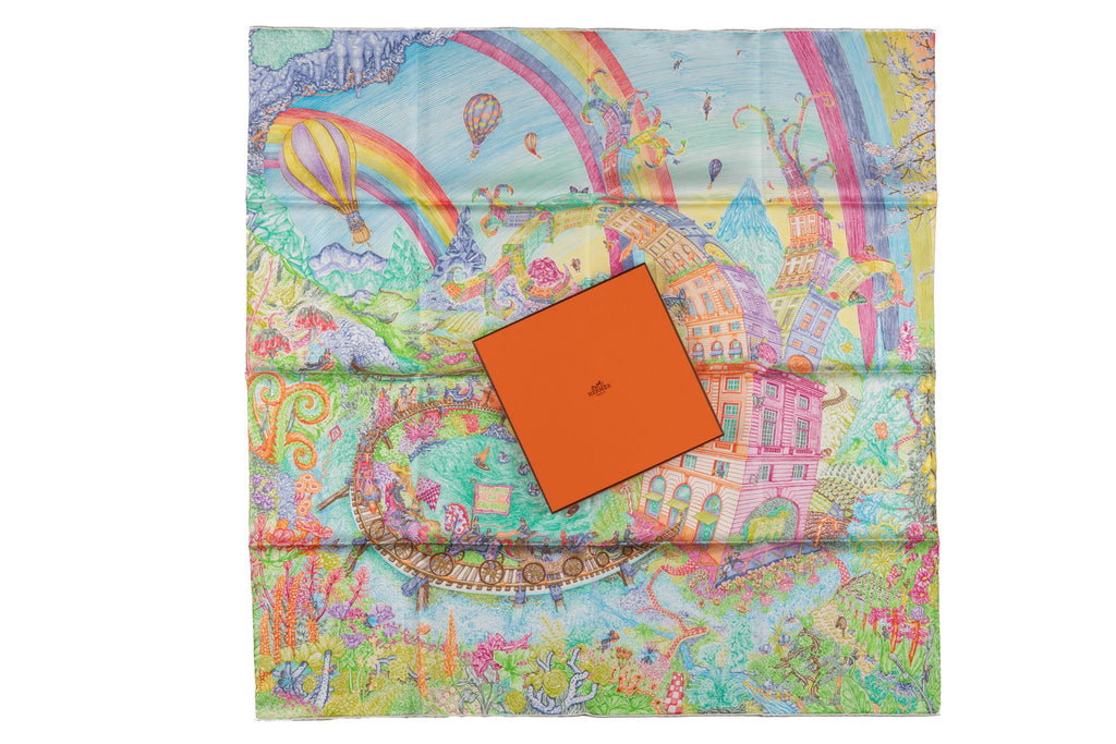 Hermès "Les Folies du Faubourg" Scarf NB