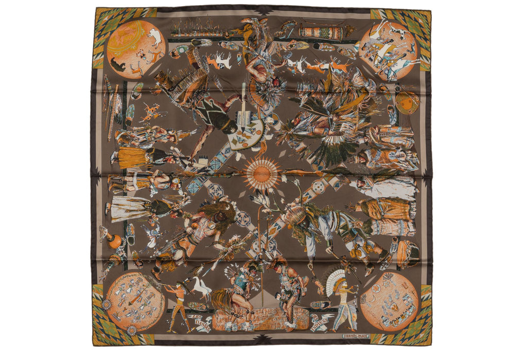 Hermès "Les Danses Des Indiens" Scarf