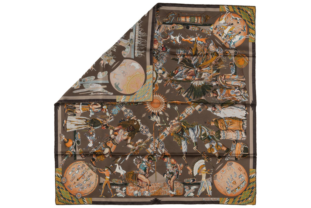 Hermès "Les Danses Des Indiens" Scarf