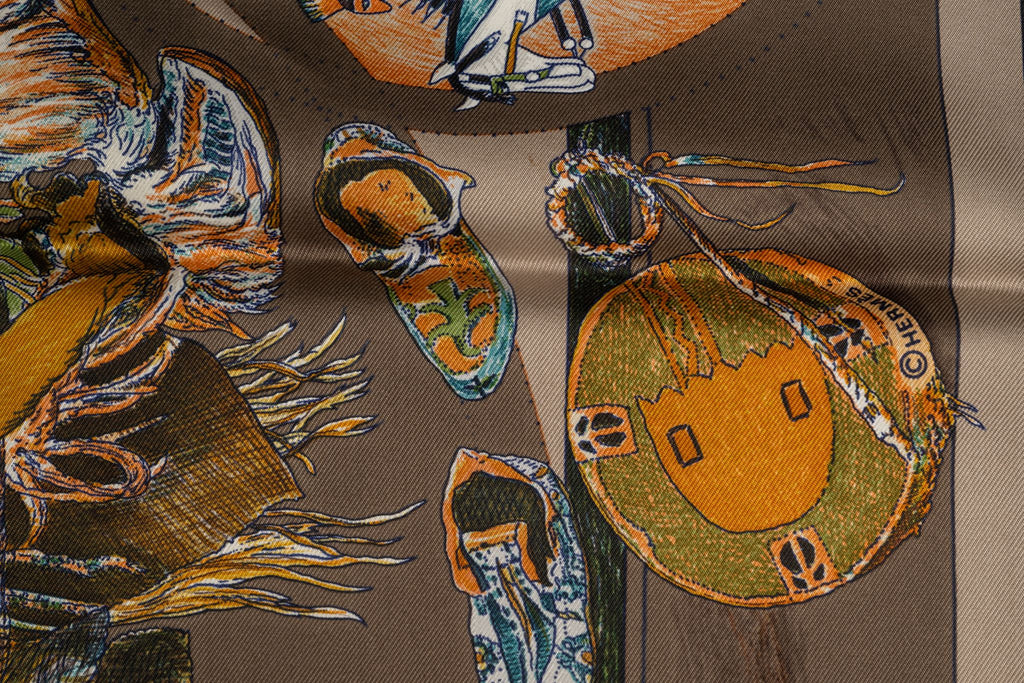 Hermès "Les Danses Des Indiens" Scarf