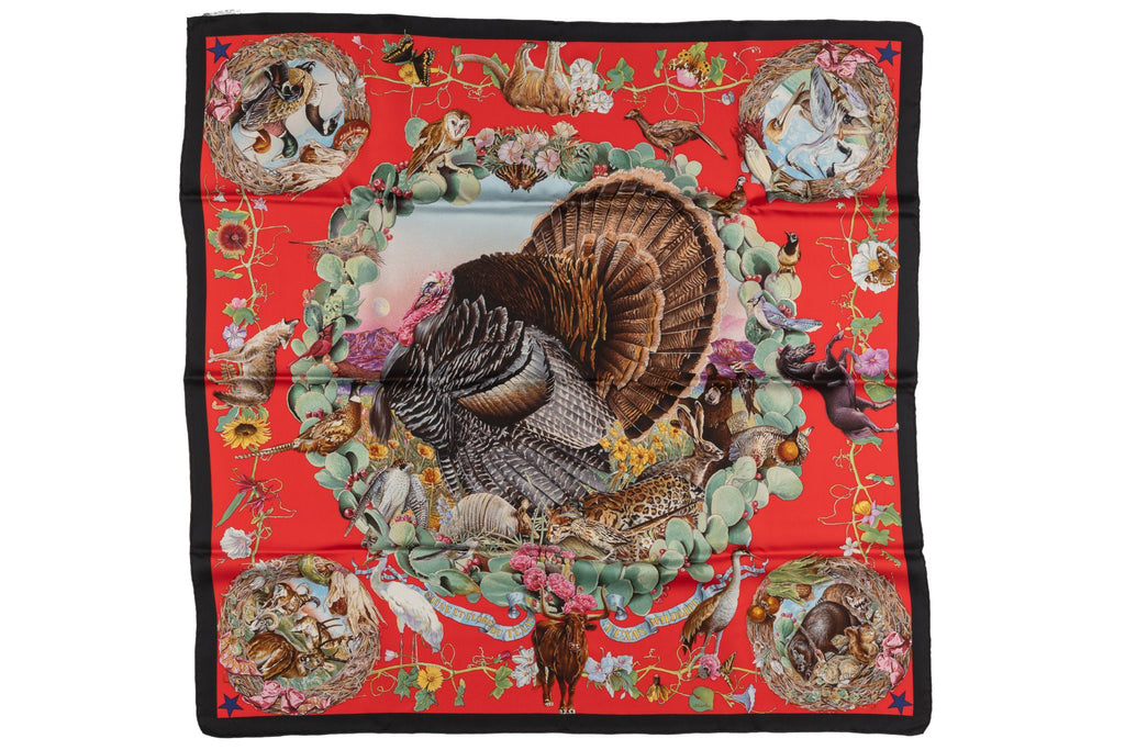 Hermès Faune et Flora du Texas Scarf