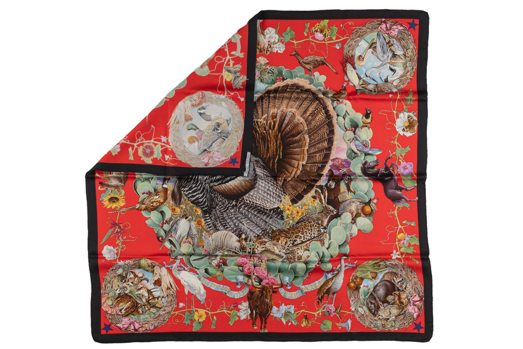 Hermès Faune et Flora du Texas Scarf