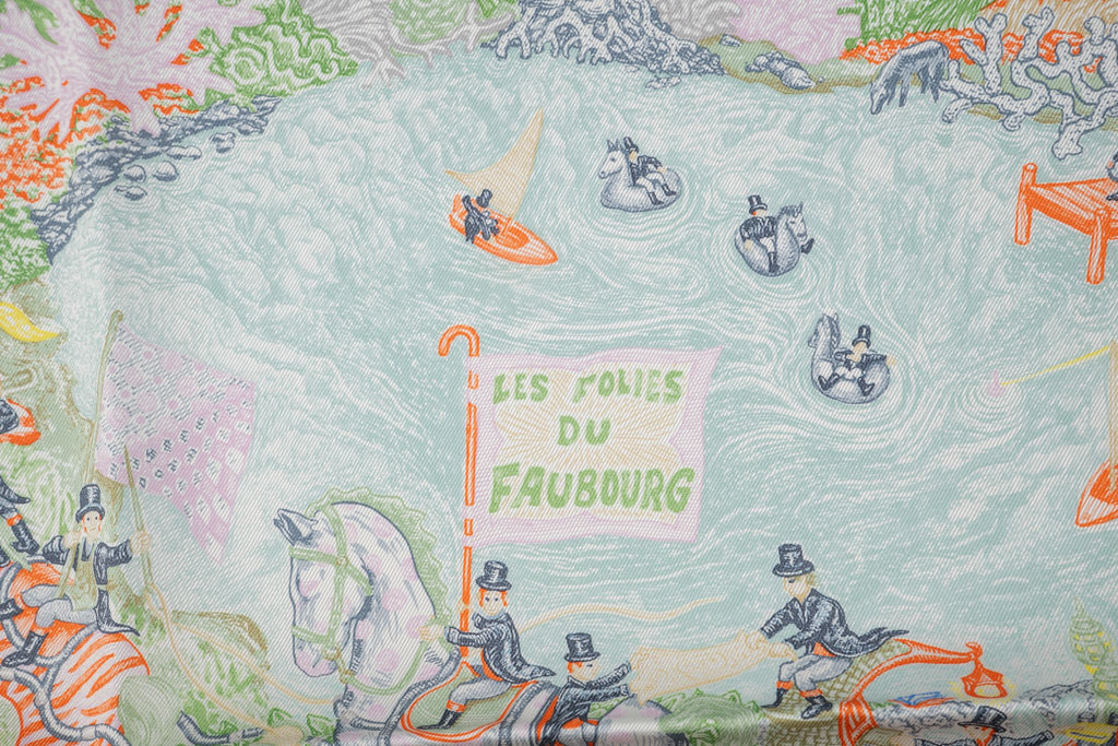 Hermès "Les Folies du Faubourg" Scarf NB