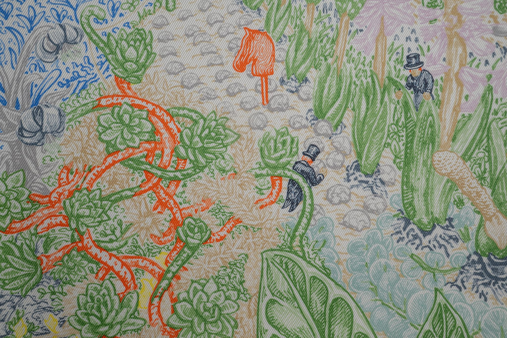 Hermès "Les Folies du Faubourg" Scarf NB