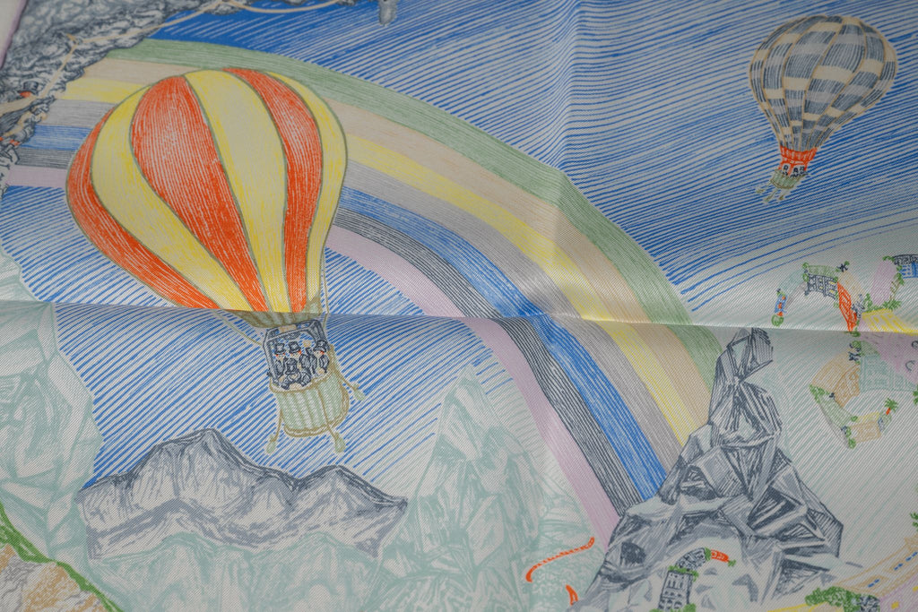 Hermès "Les Folies du Faubourg" Scarf NB