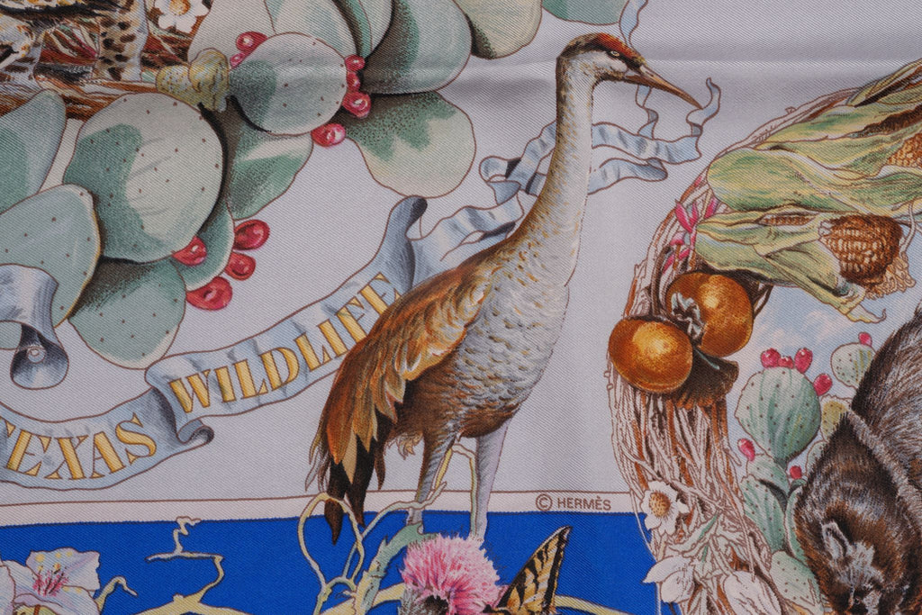 Hermès "Faune et Flore du Texas" Scarf