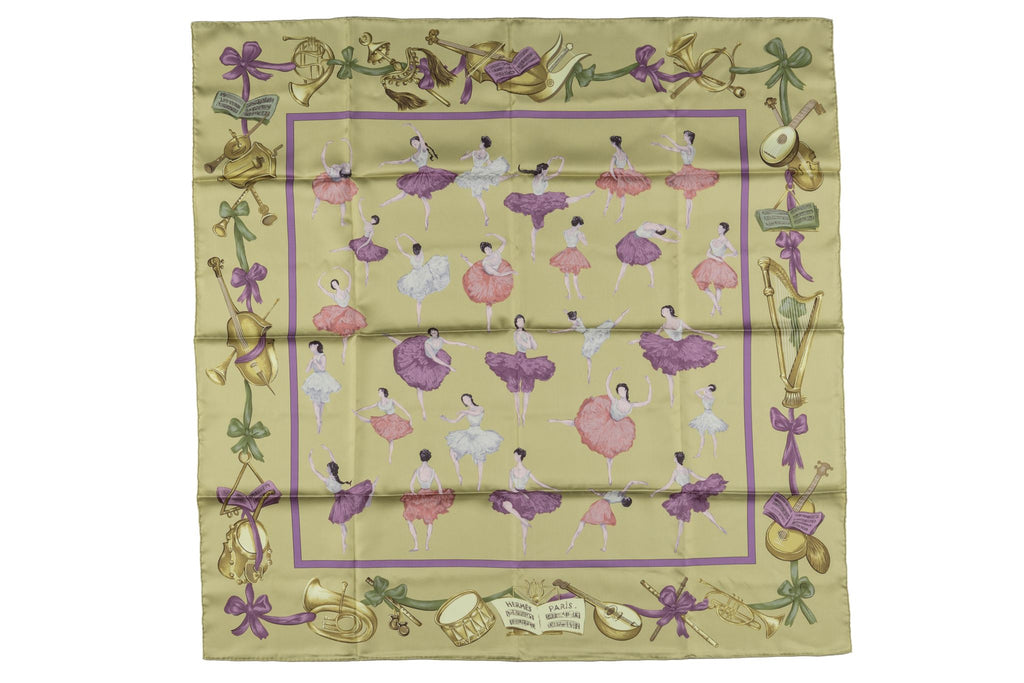 Hermès âœLa Danseâ� Rare Silk Scarf