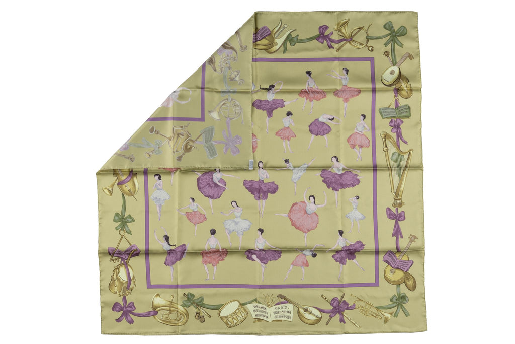 Hermès âœLa Danseâ� Rare Silk Scarf