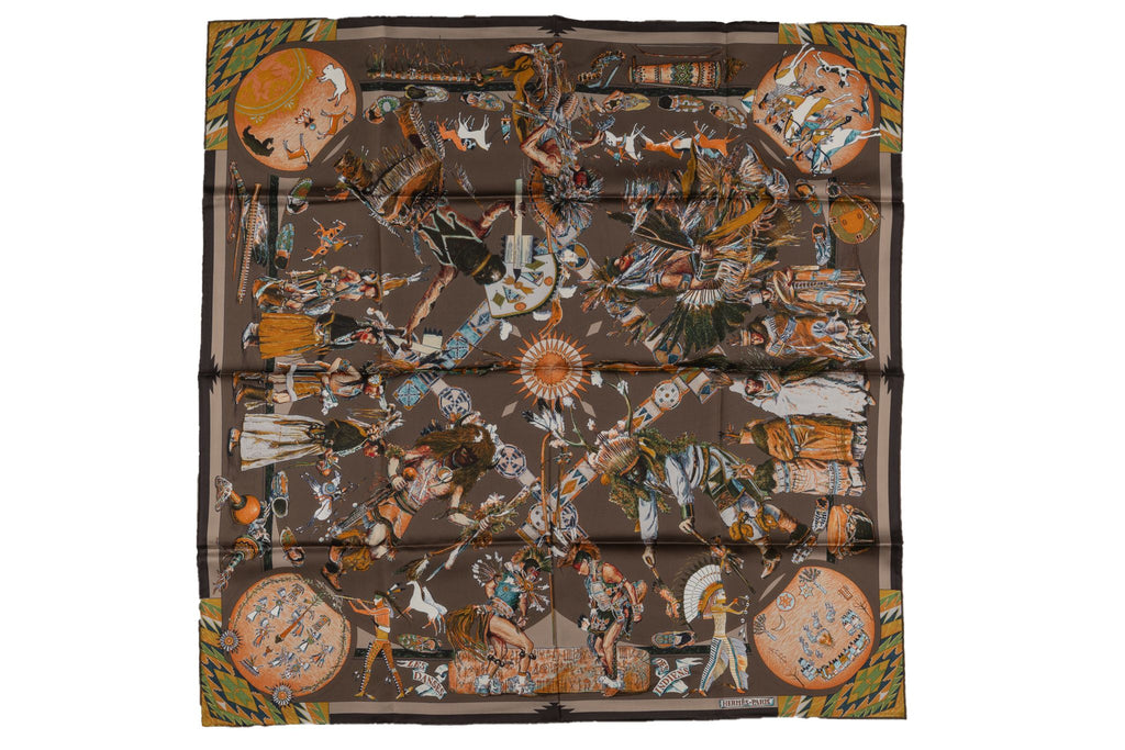 Hermès "Les Danses Des Indiens" Scarf