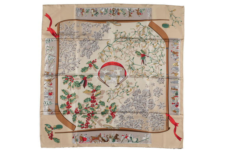 Hermès "Neige d' Antan" Silk Scarf