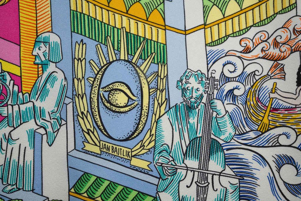 Hermès "Animapolis" Silk Shawl NEW