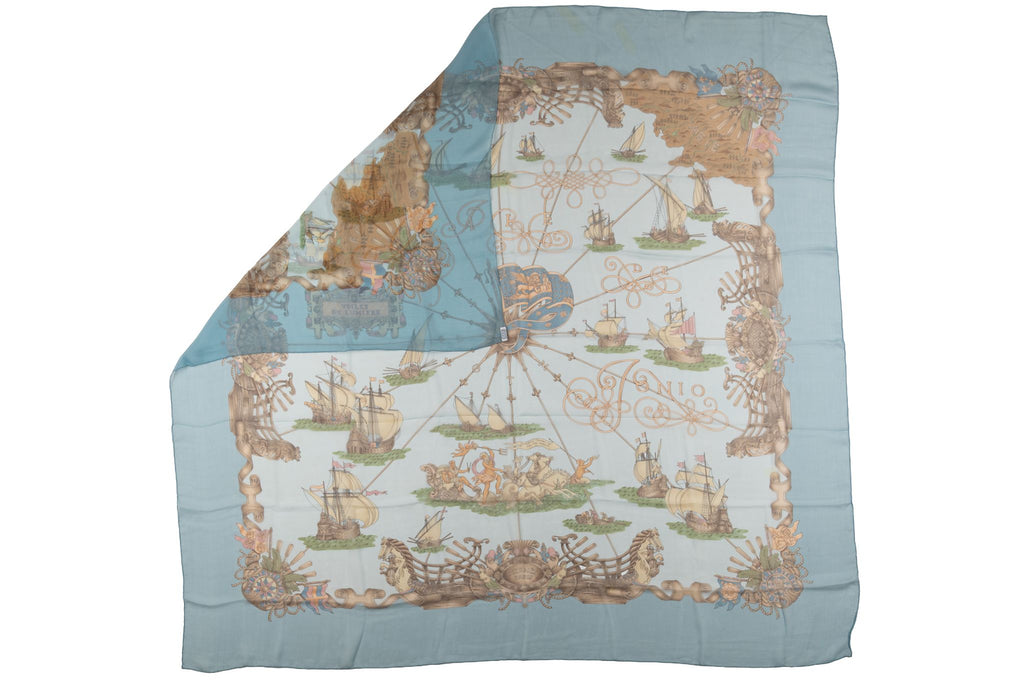 Hermès "Voiles De Lumiere" Silk Shawl