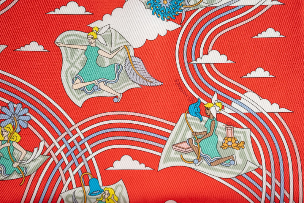 Hermès "Carres Volants" Silk Scarf 70
