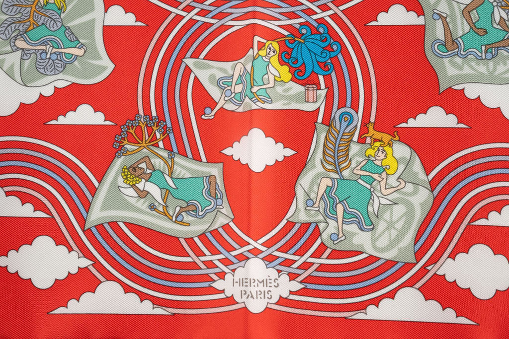 Hermès "Carres Volants" Silk Scarf 70