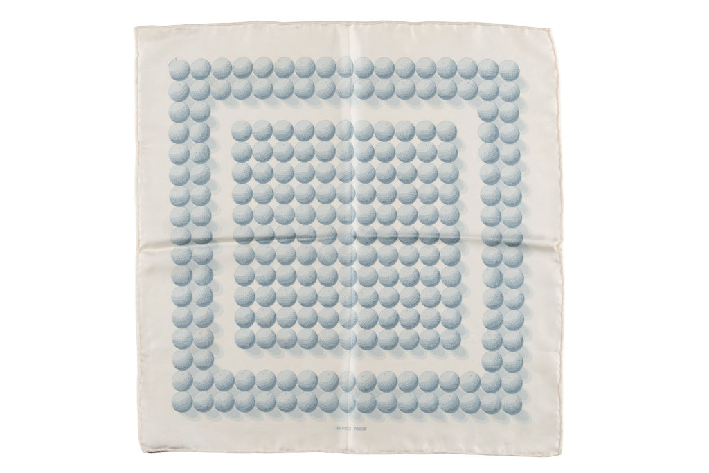 Hermès âœBalles de golfâ� Silk Scarf