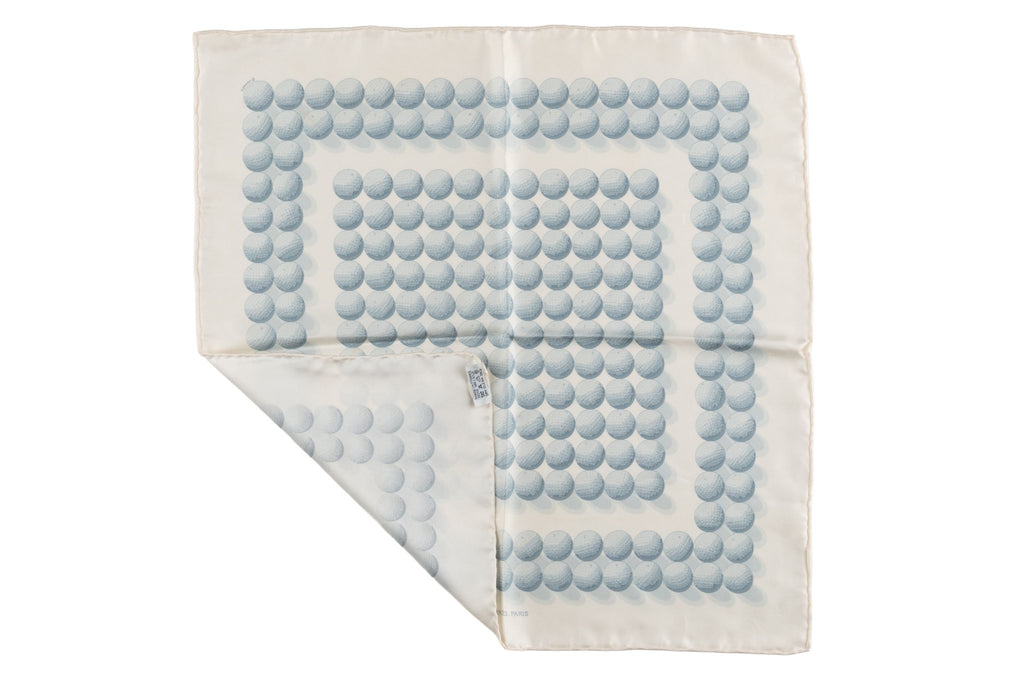 Hermès âœBalles de golfâ� Silk Scarf
