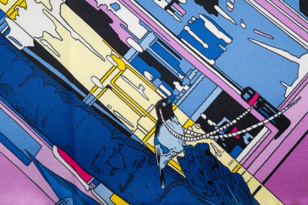 Hermès "Rendez-Vous Galant" Scarf 70 NB