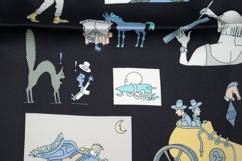 Hermès NIB "Carre Libre" Scarf 70