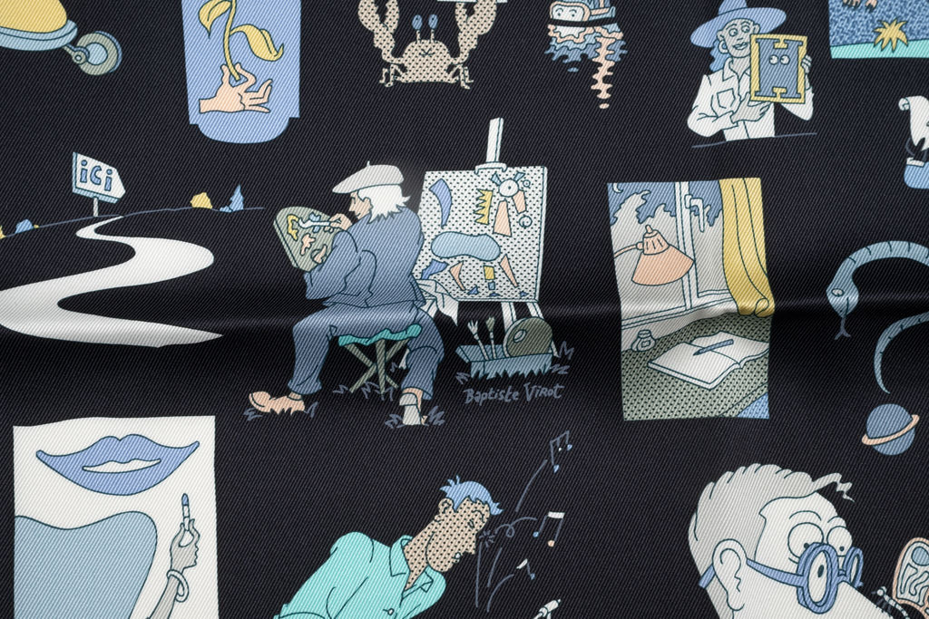 Hermès NIB "Carre Libre" Scarf 70