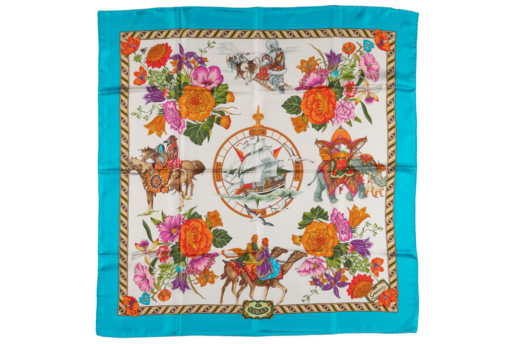 Gucci "North South West East" Scarf