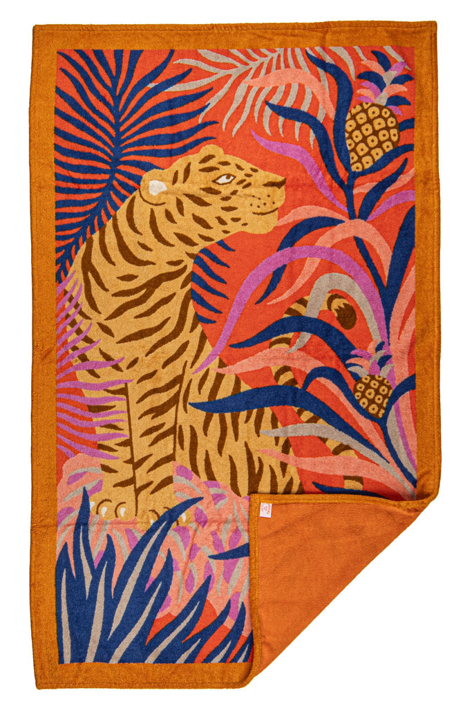 Hermès Tigre a l'Ananas Beach Towel