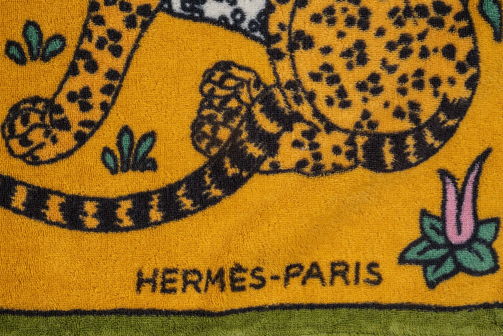 Hermès Leopard Beach Towel
