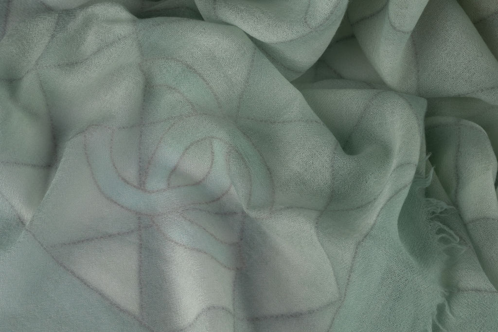 Chanel New Diamond Print Cashmere Shawl