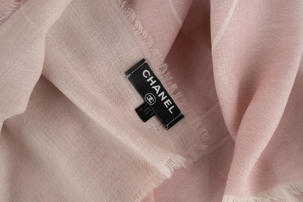 Chanel New Double Cashmere Pink Shawl