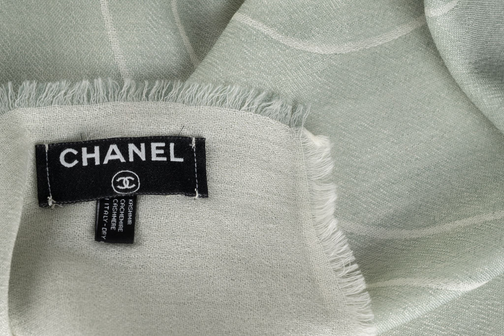 Chanel New CC Logo Cashmere Scarf