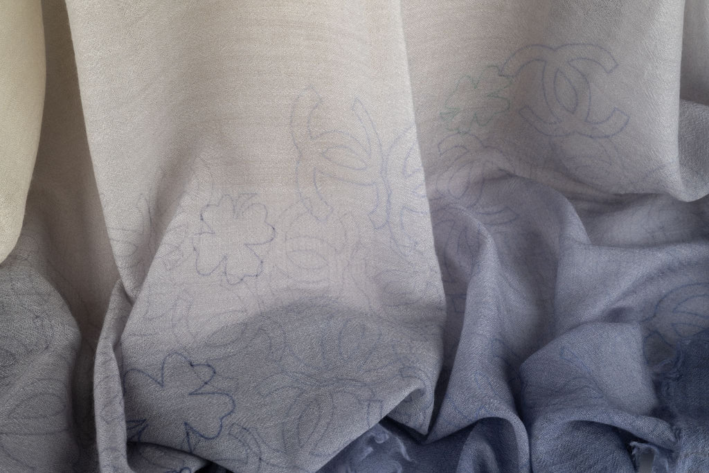 Chanel Ombre Cashmere Space Shawl New