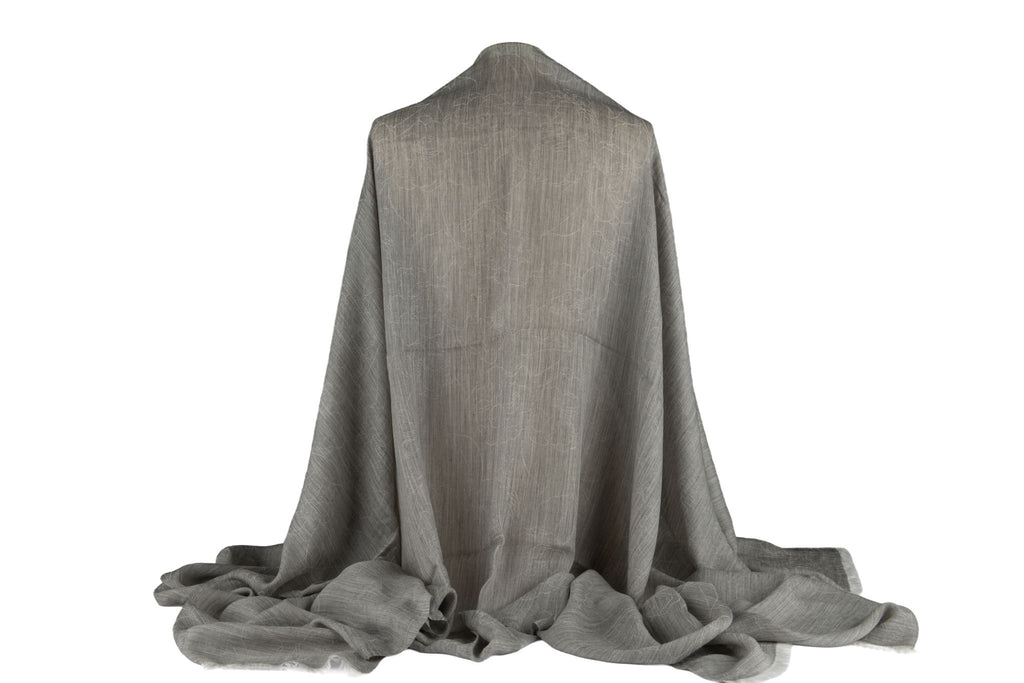 Chanel New  Grey Cashmere Shawl