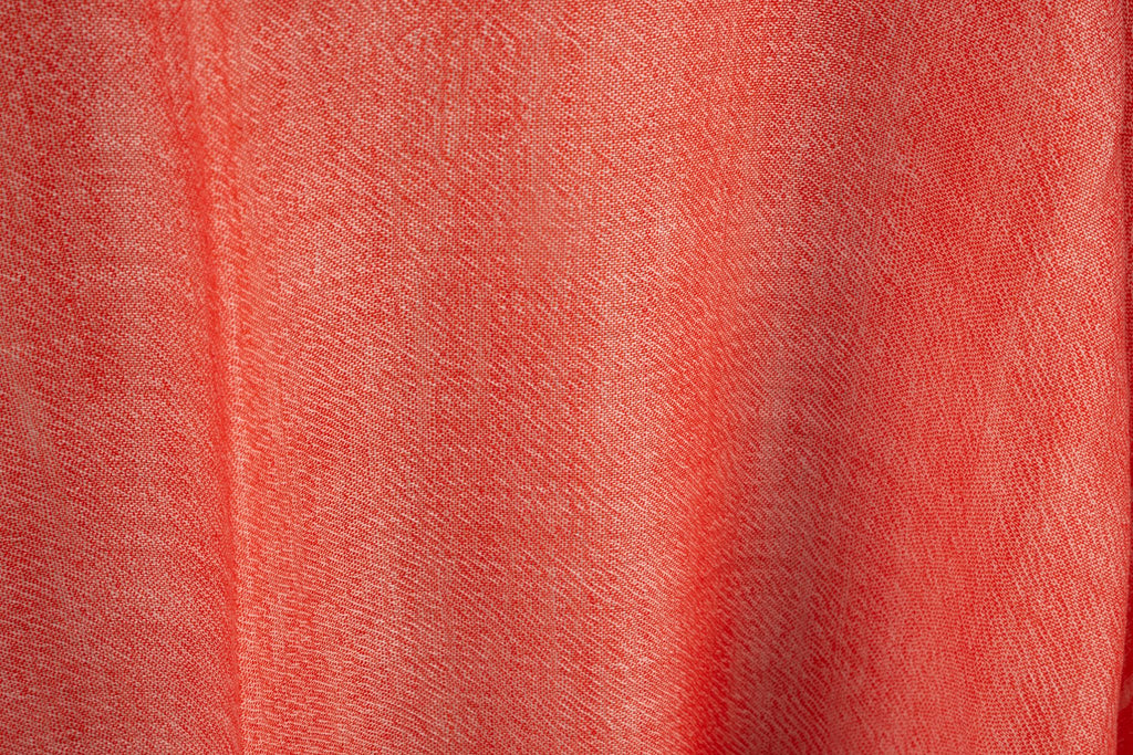 Chanel New CC Logo Coral Cashmere Shawl