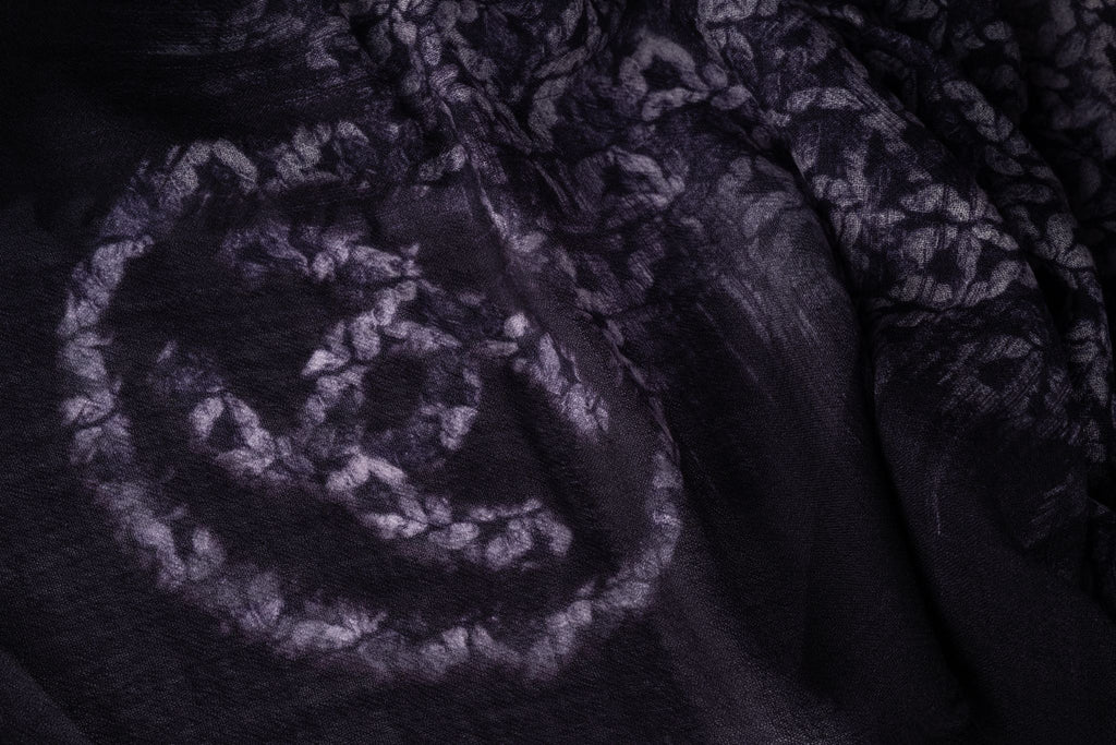 Chanel New Logo Purple Cashmere Shawl