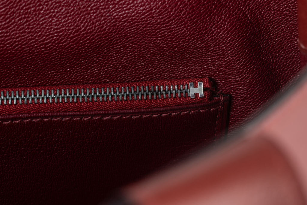Hermès Deauville Red & Ivory Tote MM