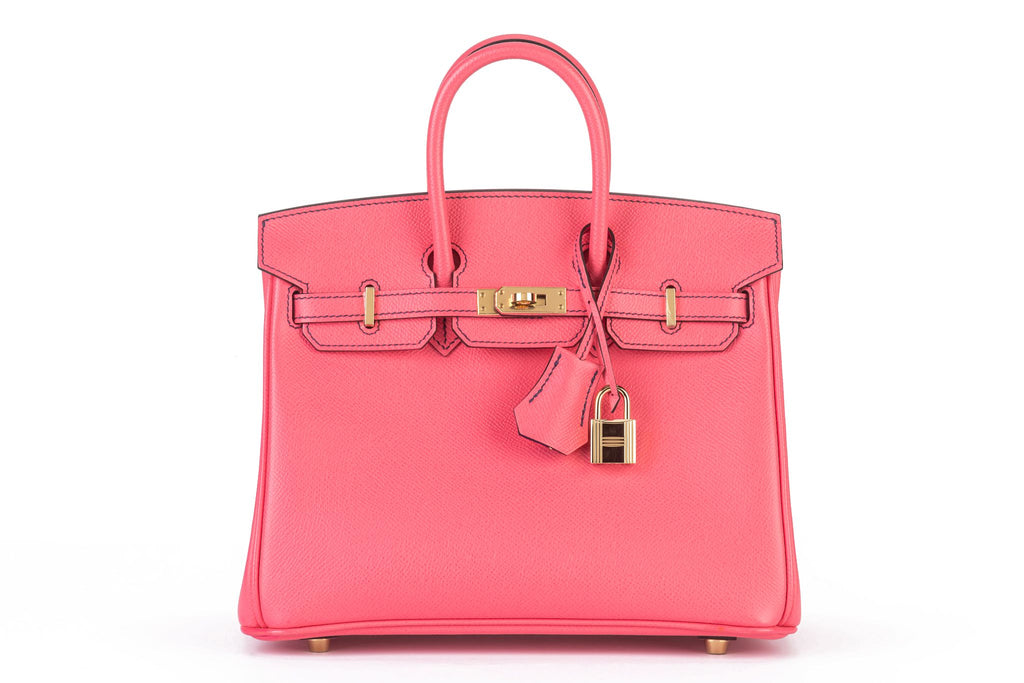 Hermès Birkin 25 Verso Epsom Rose d'Etè