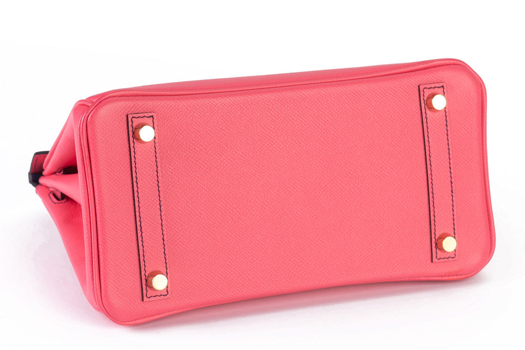 Hermès Birkin 25 Verso Epsom Rose d'Etè