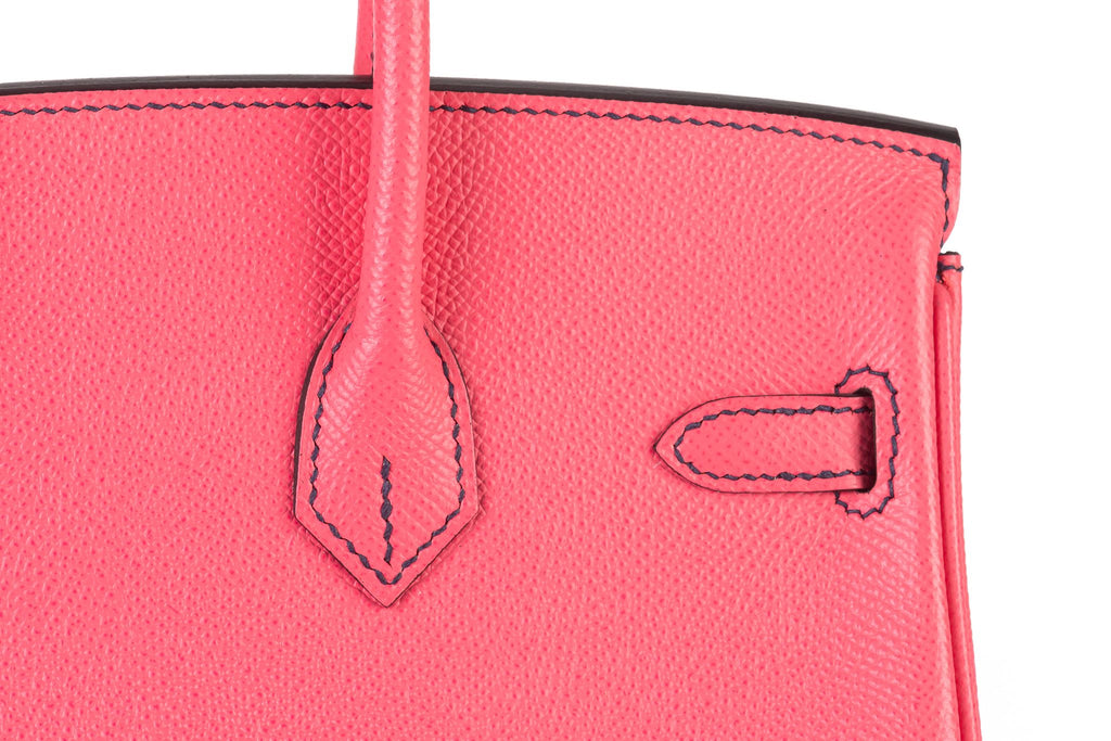 Hermès Birkin 25 Verso Epsom Rose d'Etè