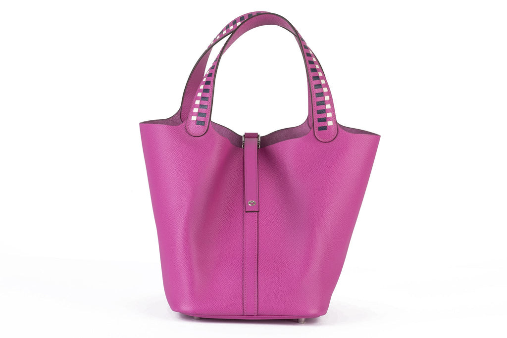 Hermès Tressage De Cuir Picotin Lock 22