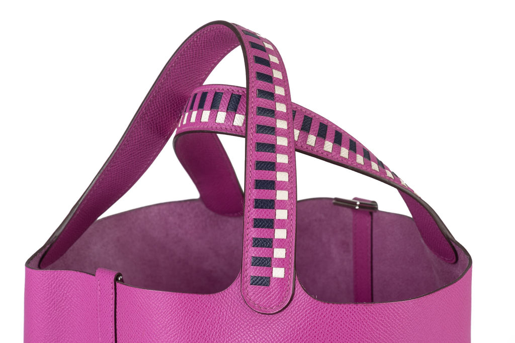 Hermès Tressage De Cuir Picotin Lock 22