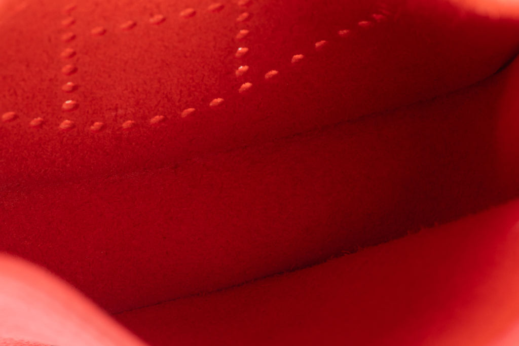 Hermès New Rouge Pivoine Mini Evelyne