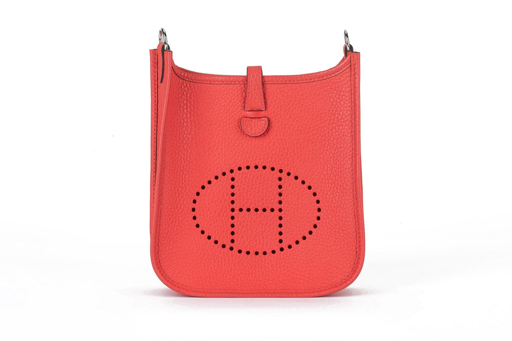 Hermès New Rouge Pivoine Mini Evelyne