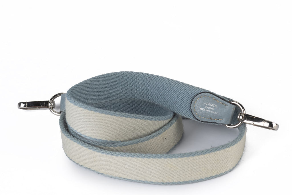 Hermès Blue Lin Mini Evelyne Cross Bag