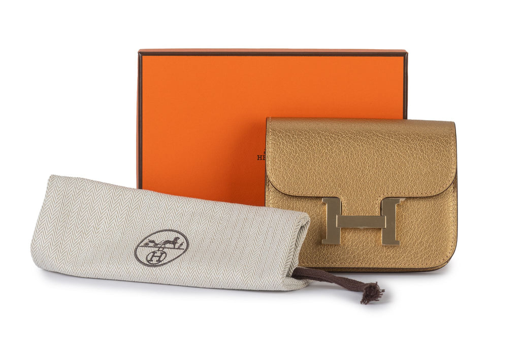Hermès New Gold Costance Slim Wallet