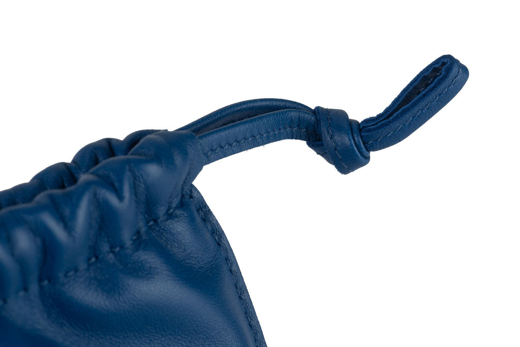 Hermès New In Box Pilo Pouch in Blue