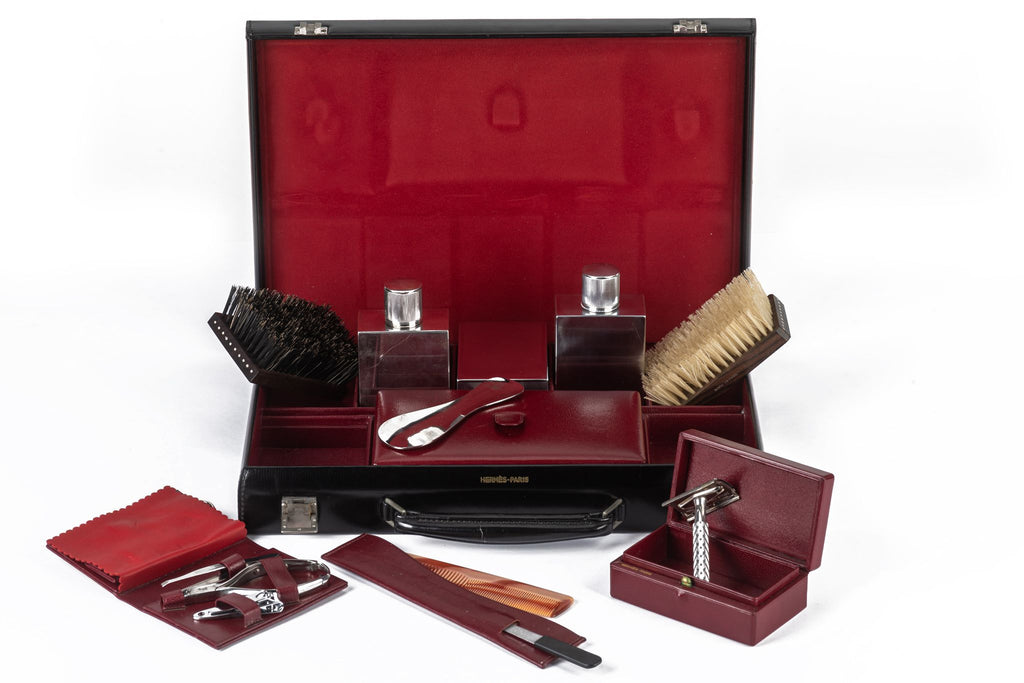 Hermès Vintage Vanity Case in Burgundy