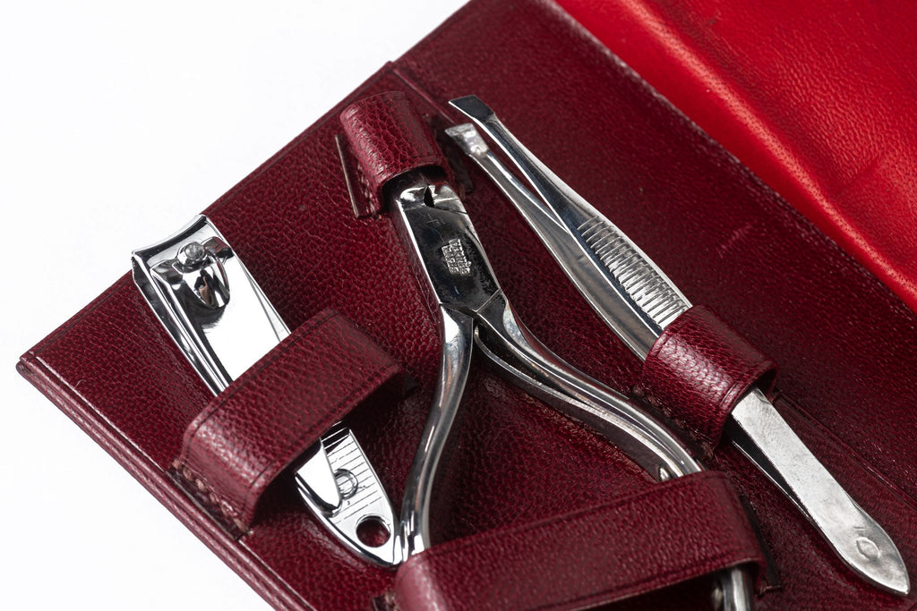 Hermès Vintage Vanity Case in Burgundy