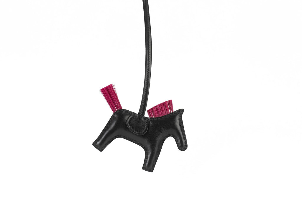 Hermès NIB Black Rodeo PM Grigri Charm