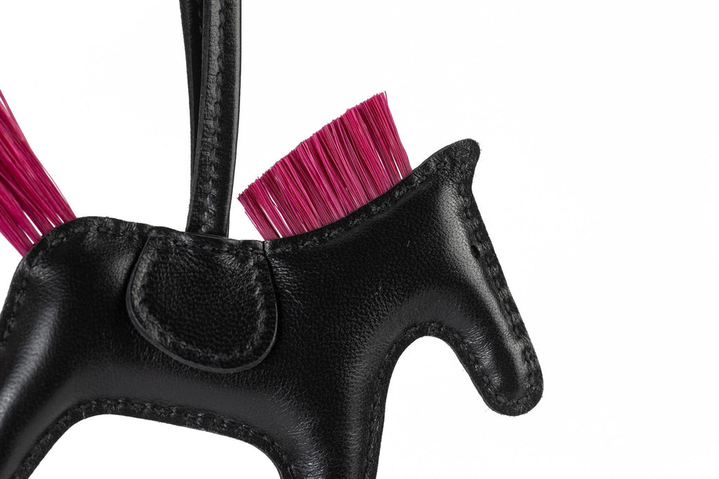 Hermès NIB Black Rodeo PM Grigri Charm