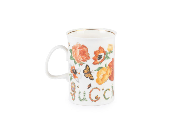 Gucci Vintage Multicolor Floral Mug